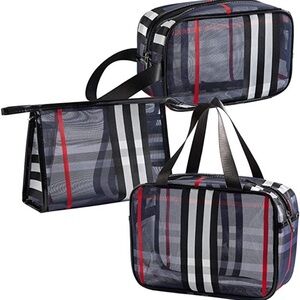 HOST PICK ⭐️ Set Of Three BLUE Cosmetic Bags